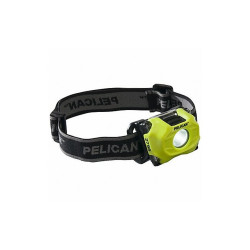 Pelican Indst Headlamp,PolyCarb,Yellow,118lm  027550-0160-245