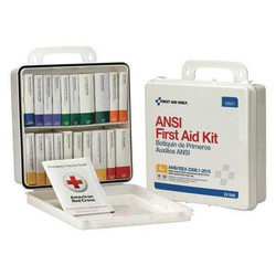 First Aid Only FirstAidKit w/House,129pcs,9 3/8x3",WHT  90601