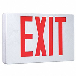Cooper Lighting Exit Sign,3.0W,Red,1 or 2 Faces APX7R