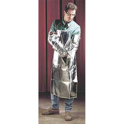 Karewear Bib Apron,Aluminized Rayon,48 In,24 In.W 728AR