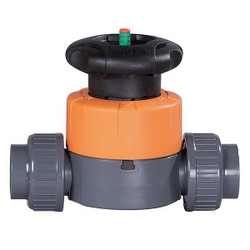 Georg Fischer Diaphragm Valve,2-Way,1 In.,Socket/Thrd  161514614