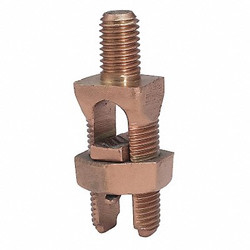 Burndy Bolt Connector,Copper,Overall L 3.45in KC28B1