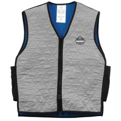 Ergodyne Cooling Vest,Gray,4 hr.,XL 6665