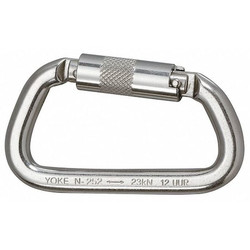 Honeywell Miller Carabiner,Offset-D,Silver  SSRLC