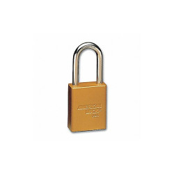 American Lock Lockout Padlock,KA,Yellow,1-7/8"H,PK12 A1106KAYLW SETOF12