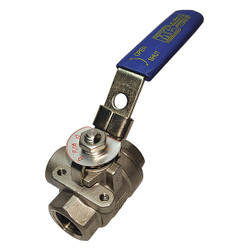 Sim Supply SS Ball Valve,FNPT,1/2"  G-SSTW-50