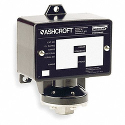 Ashcroft Pressure Switch,Diaphragm,60 to 600 psi  B424VXCYLM600