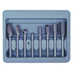 Astro Pneumatic Burr Set,Carbide Double Cut,8 pcs. 2181