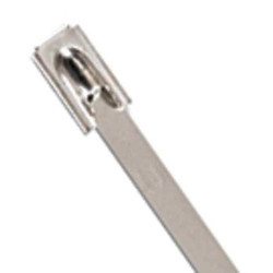 Ty-Rap Cable Tie,14.2 in,Silver,PK50 LS-7.9-360B