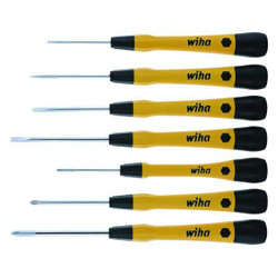 Wiha ESD Safe Screwdriver Set, NmPcs7 27392