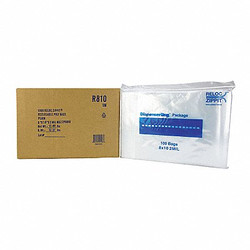 Reloc Zippit Reclosable Poly Bag,Zip Seal,PK1000  R810