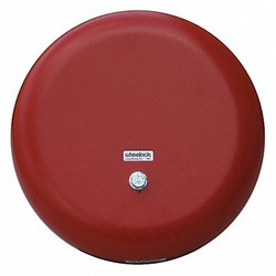 Wheelock Bell,115VAC,Red,6 in. H CN121063