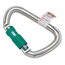 Honeywell Miller Carabiner,Offset-D,Silver 17D-2-Z7/