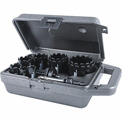 Morse Hole Cutter Kit,Range 3/4" to 2-1/2" MHSG100