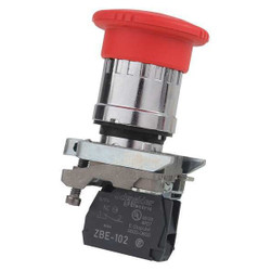 Schneider Electric EmergencyStopPushButton,NonIllum,Red,1NC XB4BS8442