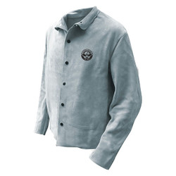 Bdg Welding Jacket,Pearl Gray,Split,4XL 64-1-50P-X4L