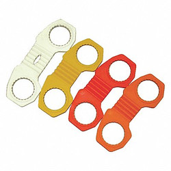 Zafety Lug Lock Lug Lock, 4-1/8 in.,33mm Hub,Orange,PK10 62800-10