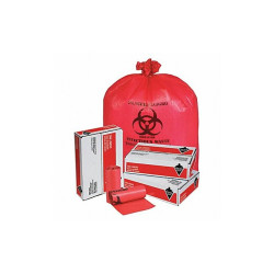 Tough Guy Biohazard Bags,45 gal.,Red,PK200 31DK92