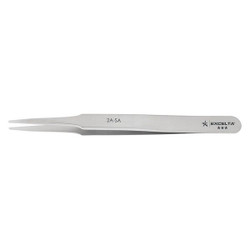 Excelta Tweezers,SS,Straight,4 3/4"L 2A-SA