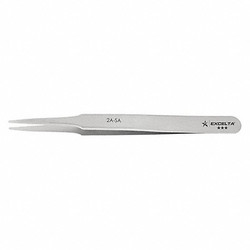 Excelta Tweezer,Flat,4-3/4 in. L,SS,1/16 in. Tip 2A-SA