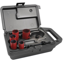 Morse Hole Saw Kit,7pcs,Sizes:0.875"-1.5" MHS05M