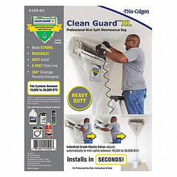 Nu-Calgon Coil Cleaning Bag XL,62" W,Plastic 4150-02