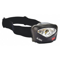 3m Headlamp,Plastic,Black,150lm HL300IS