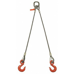 Lift-All Wire Rope Sling,2 ft L,5,000 lb Load Cap 382LBX2