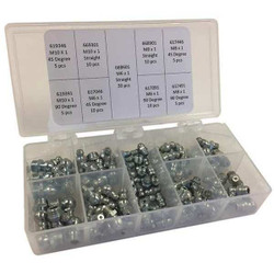 Kingfisher Grease Fitting Kit,Metric Type,90 Pieces GFD6000