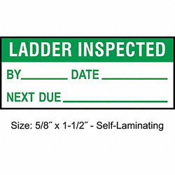 Stranco Inspection Label,ENG,Maintenance,PK350 TCSL2-22131