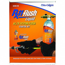Nu-Calgon Refrigeration Flush Solvent Kit,Clear 4300-38