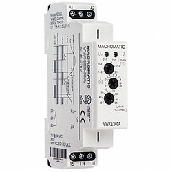 Macromatic Volt Sensor Relay,240VAC,15A @ 240V,SPDT VWKE240A