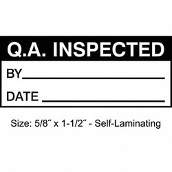 Stranco Inspection Label,English,Quality,PK350 TCSL2-10734