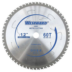 Westward Circular Saw Blade,12 in Blade,60 Teeth  24EM31