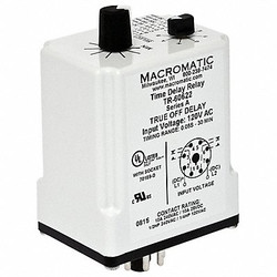 Macromatic SinFunTimeDelayRelay, 12VDC, 8Pins TR-60626