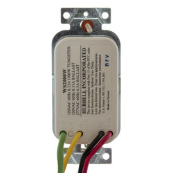 Hubbell Wiring Device-Kellems Motion Snsr,PIR,120-277V AC,Wht WS2000W
