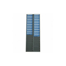 Pyramid Employee ID and Badge Rack,Gray  500-4