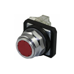 Dayton Non-Illuminated Push Button,30mm,Metal 30G437
