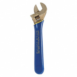 Ampco Safety Tools Adj. Wrench,Aluminum Bronze,Natural,10" IW-72