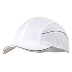 Surflex Bump Cap,Baseball,Hook-and-Loop,White SCARAP1WHT