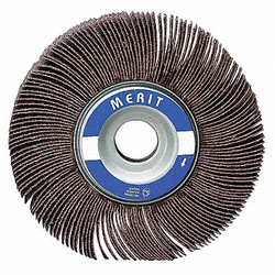 Merit Flap Wheel,6 in Dia,1 1/2 in W,1in Arbor 08834123022