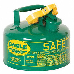 Eagle Mfg Type I Safety Can,1 gal.,Green,8In H UI10SG