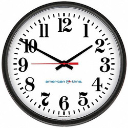 American Time Wall Clock,Analog,Battery E56BASD324G