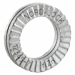 Nord-Lock WdgLkWshr,Stl,5/16in,.34"ID,.53"OD,200PK 1231
