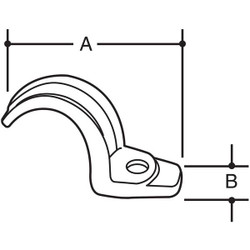 Sim Supply Strap,Malleable Iron,PK25  4YF54