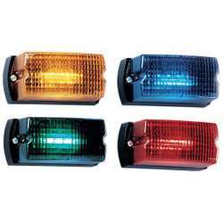 Federal Signal Warning Light,LED,Amber,Surface,Rect,5 L LP1-012A
