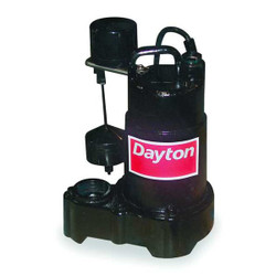 Dayton HP 1/3,Sump Pump,Vertical Float 3BB70