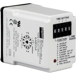 Dayton MultiFunTimeDelayRelay, 240VAC, 11Pins 5DRA1