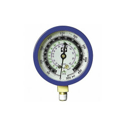 Jb Industries Low Side Gauge, 3 1/8 in Dia, Blue M2-870