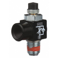 Aro CylPortFlowCtrlValve,1/4inNPT,MeterOut 119308-250